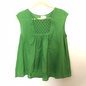 Green Anthropologie  blouse